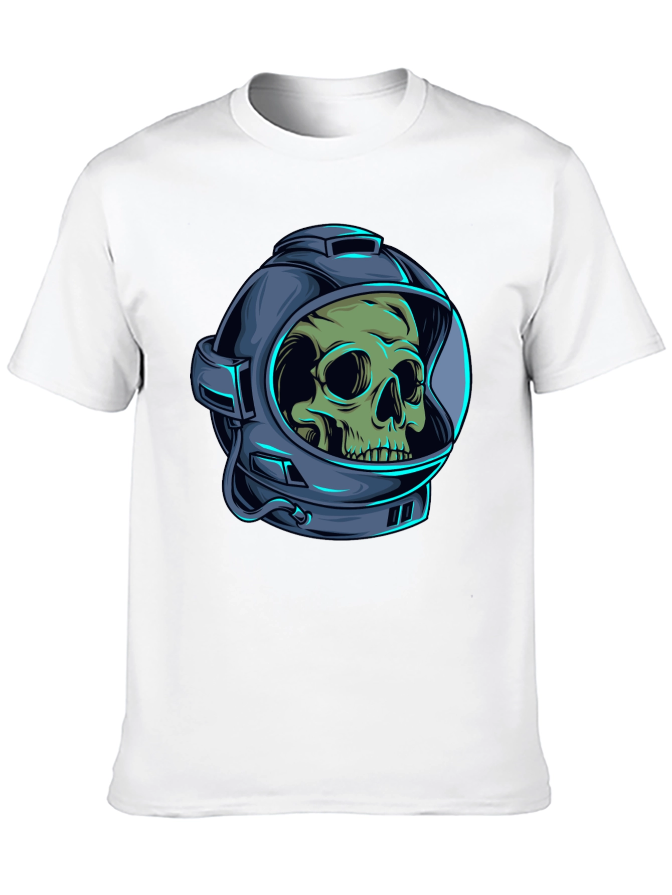 Skull Astronaut Graphic Tee - Black