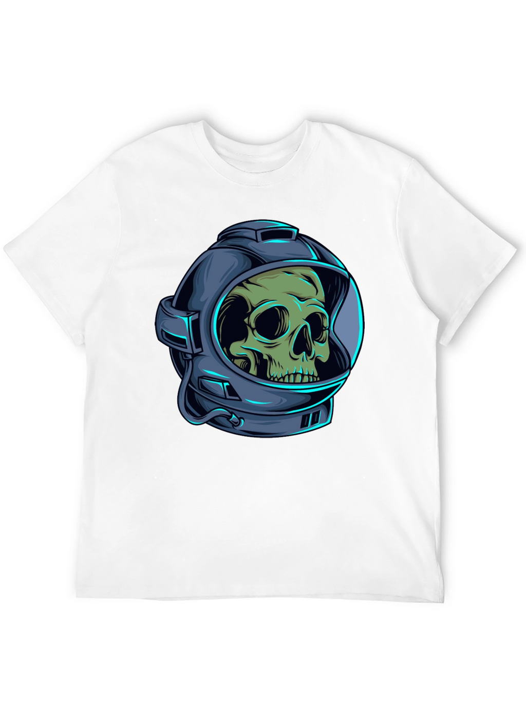 Skull Astronaut Graphic Tee - Black