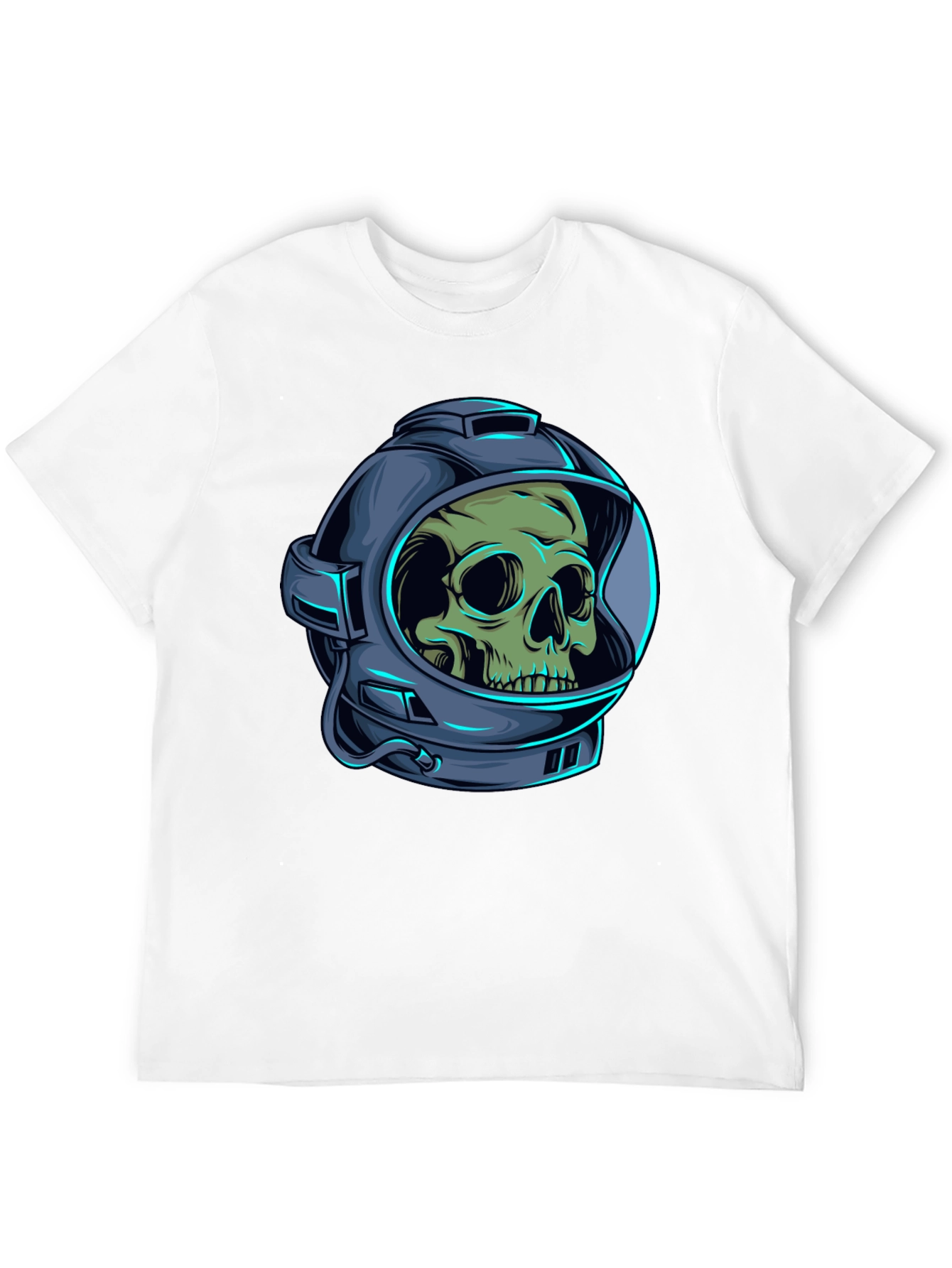 Skull Astronaut Graphic Tee - Black
