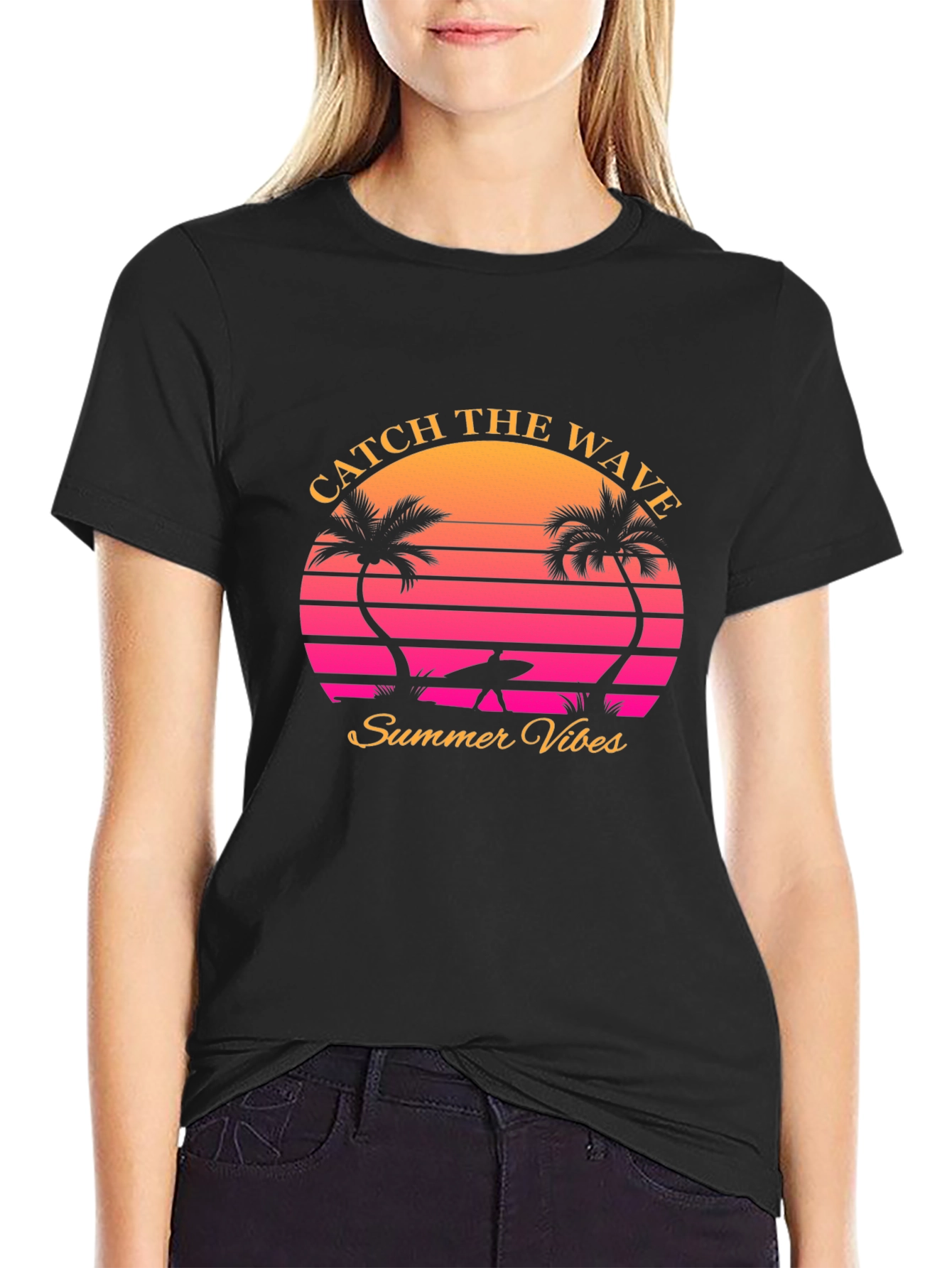 Catch the Wave Retro Summer Vibes T-Shirt