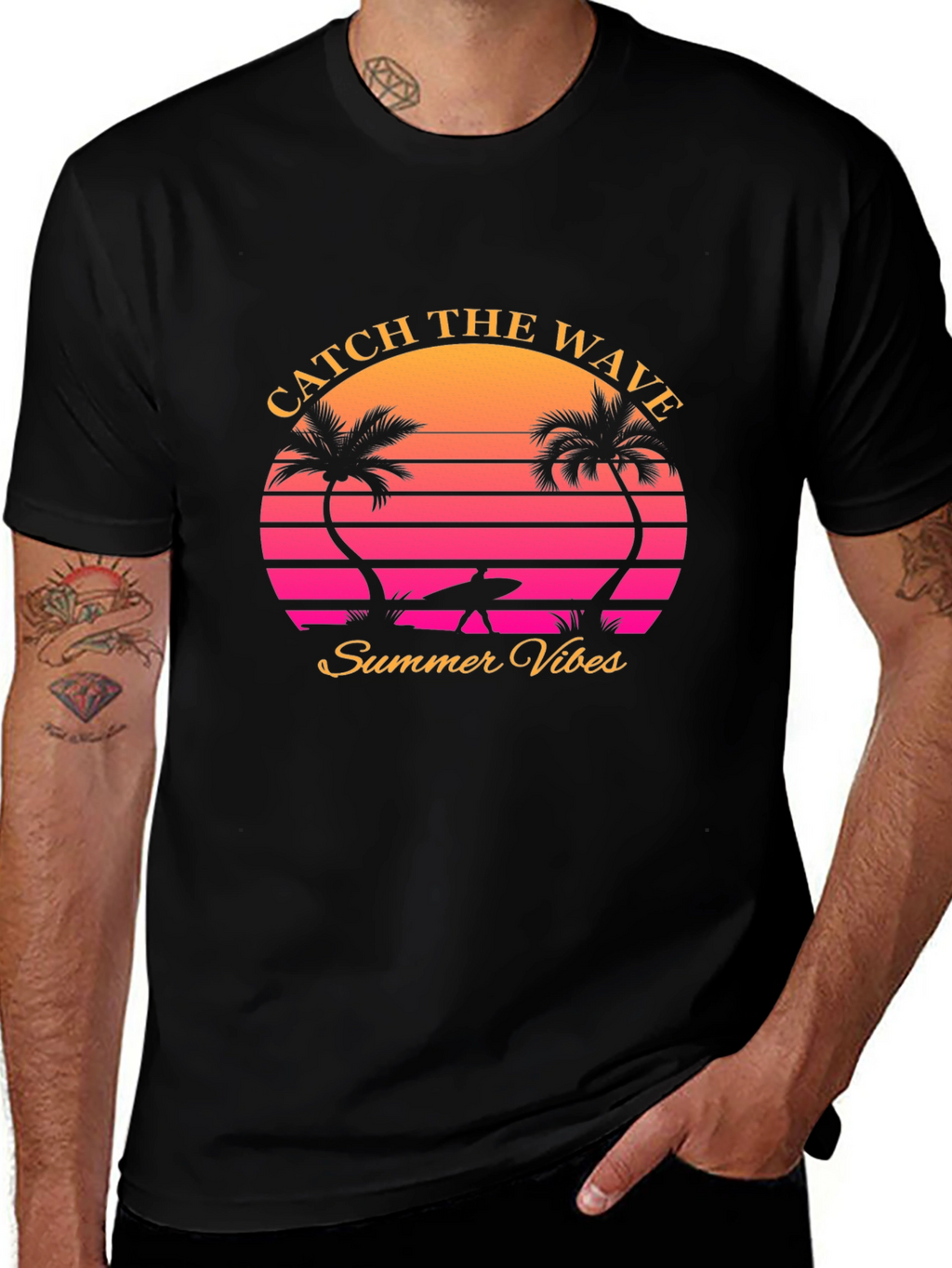 Catch the Wave Retro Summer Vibes T-Shirt