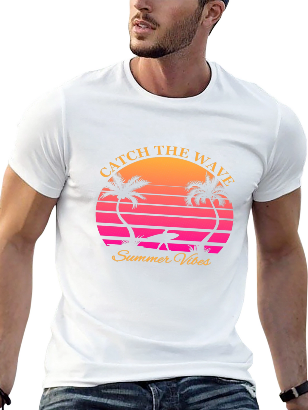 Catch the Wave Retro Summer Vibes T-Shirt