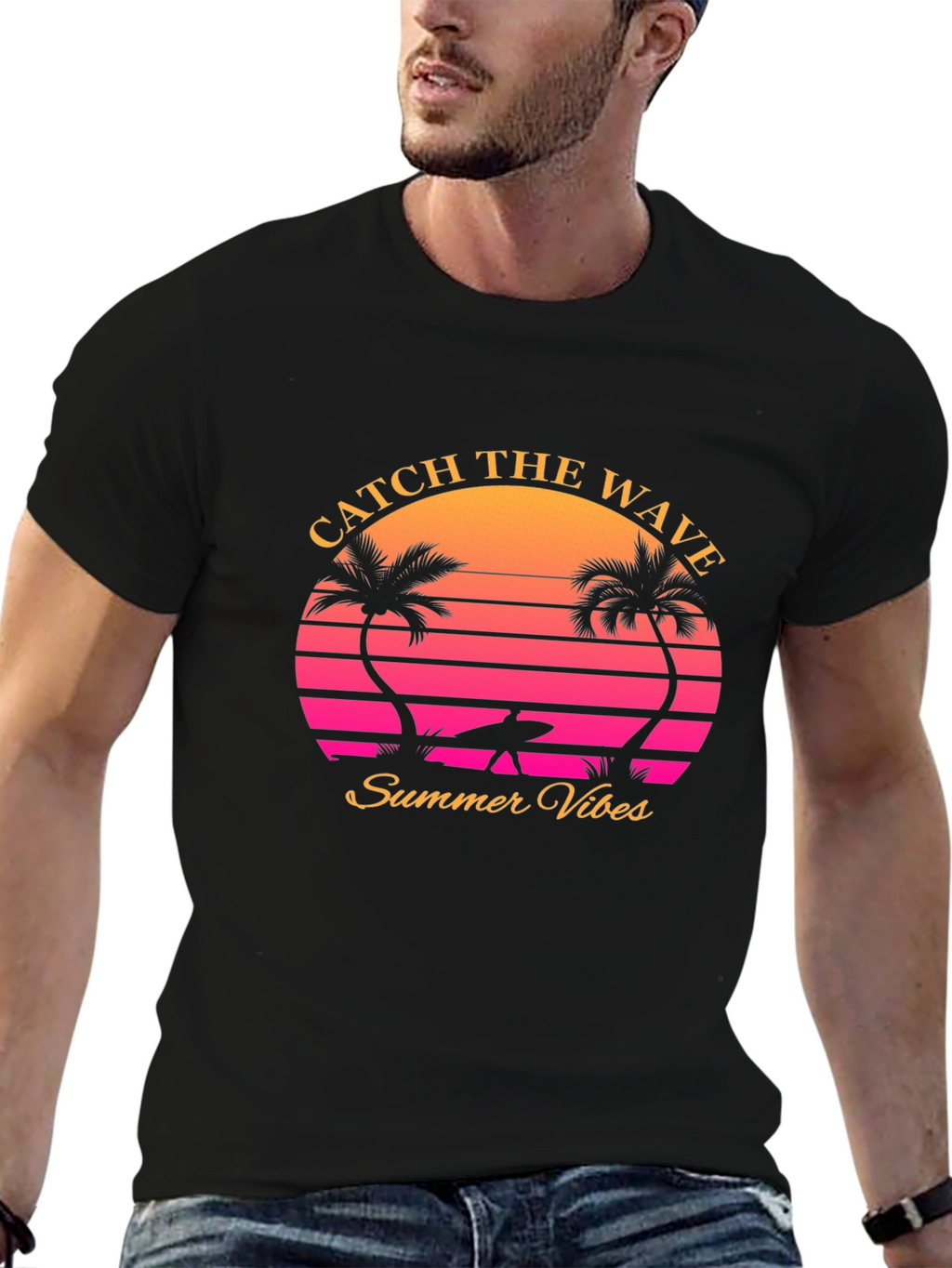 Catch the Wave Retro Summer Vibes T-Shirt