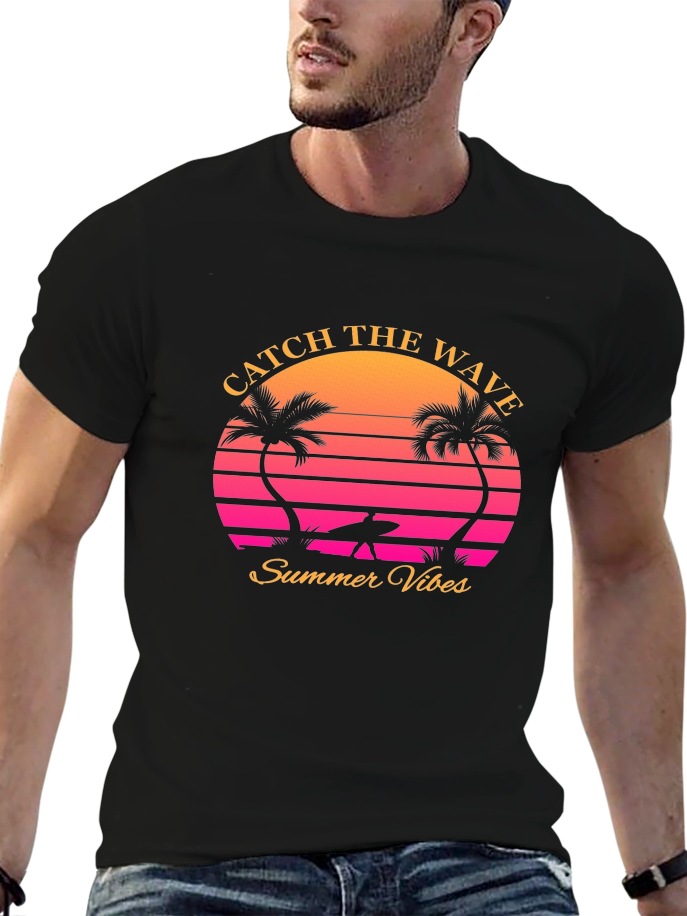 Catch the Wave Retro Summer Vibes T-Shirt