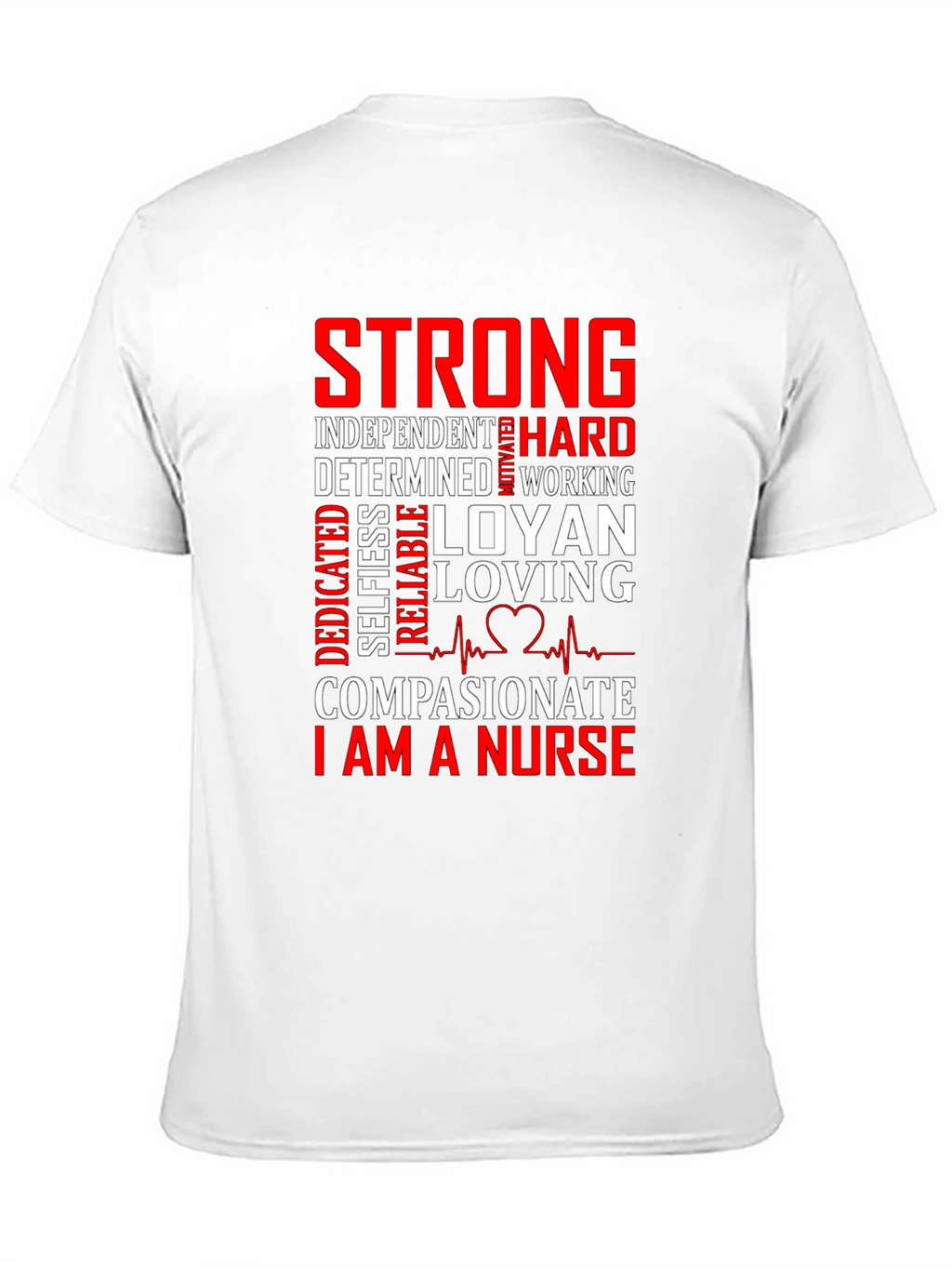 Strong Nurse Graphic Tee Shirt