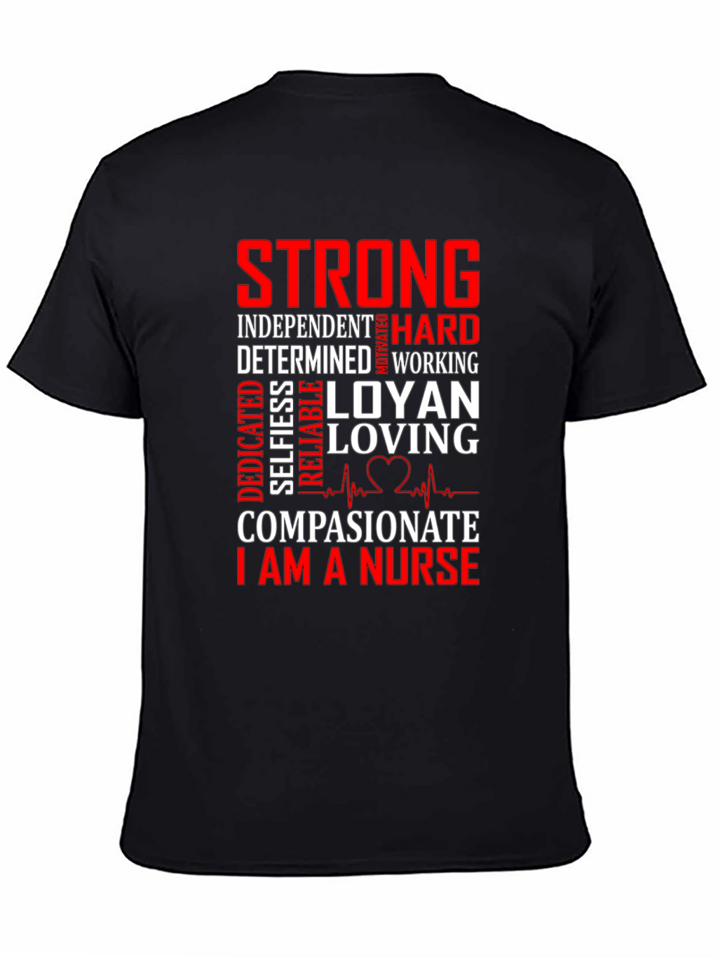 Strong Nurse Graphic Tee Shirt