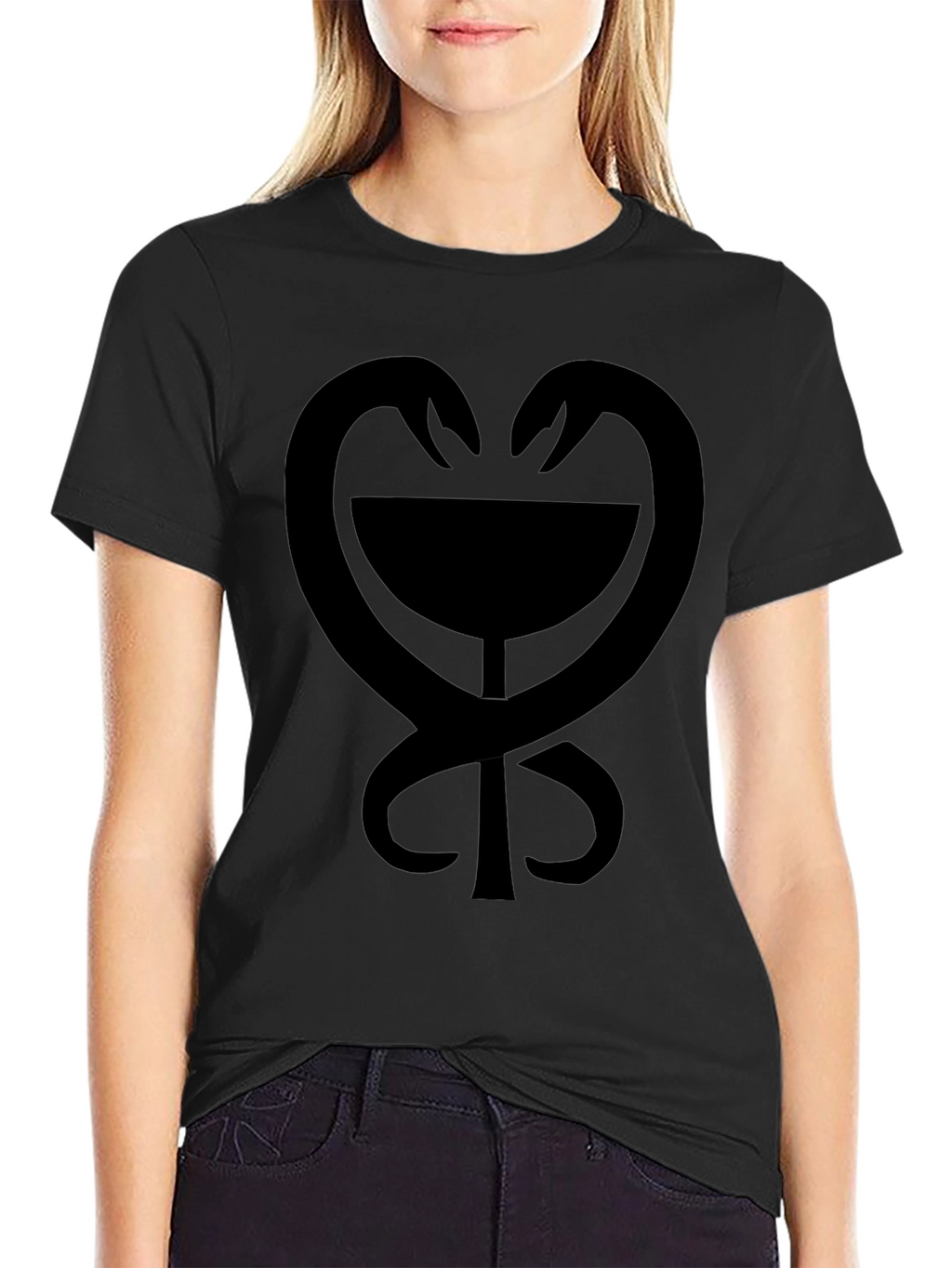 Black Asklepian Bowl T-Shirt