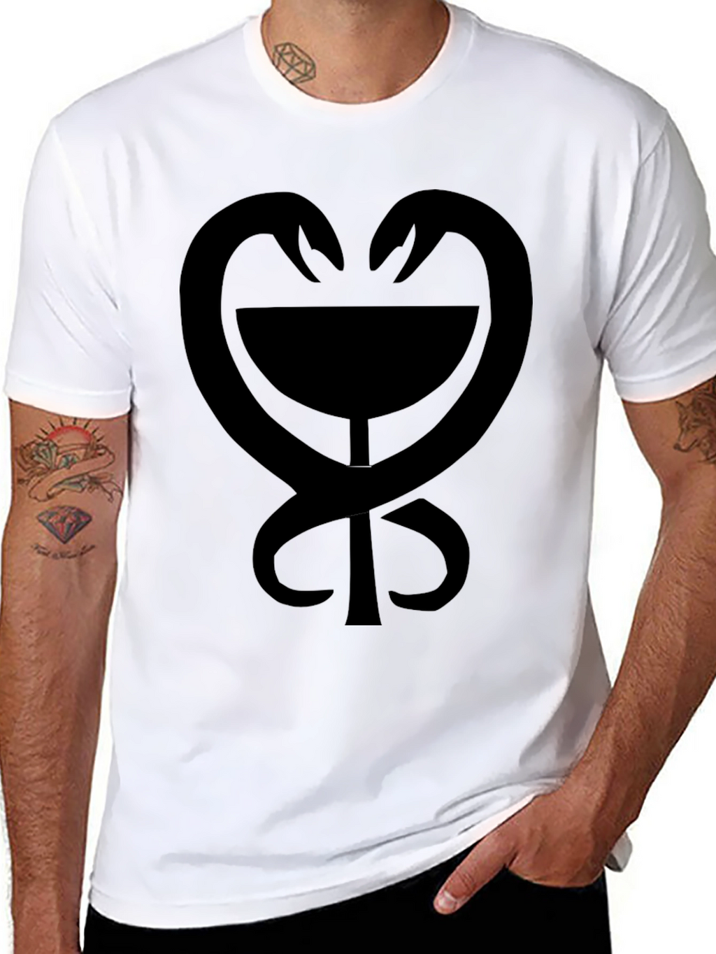 Black Asklepian Bowl T-Shirt