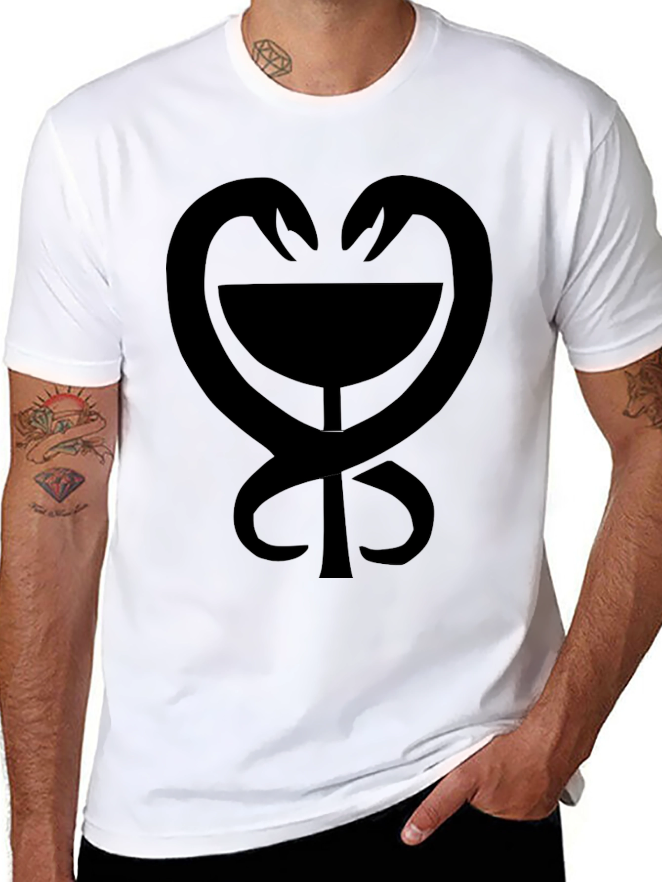 Black Asklepian Bowl T-Shirt