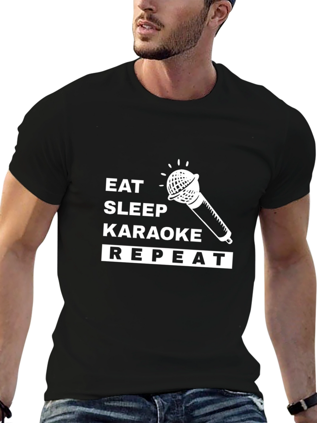 Eat Sleep Karaoke Repeat T-Shirt