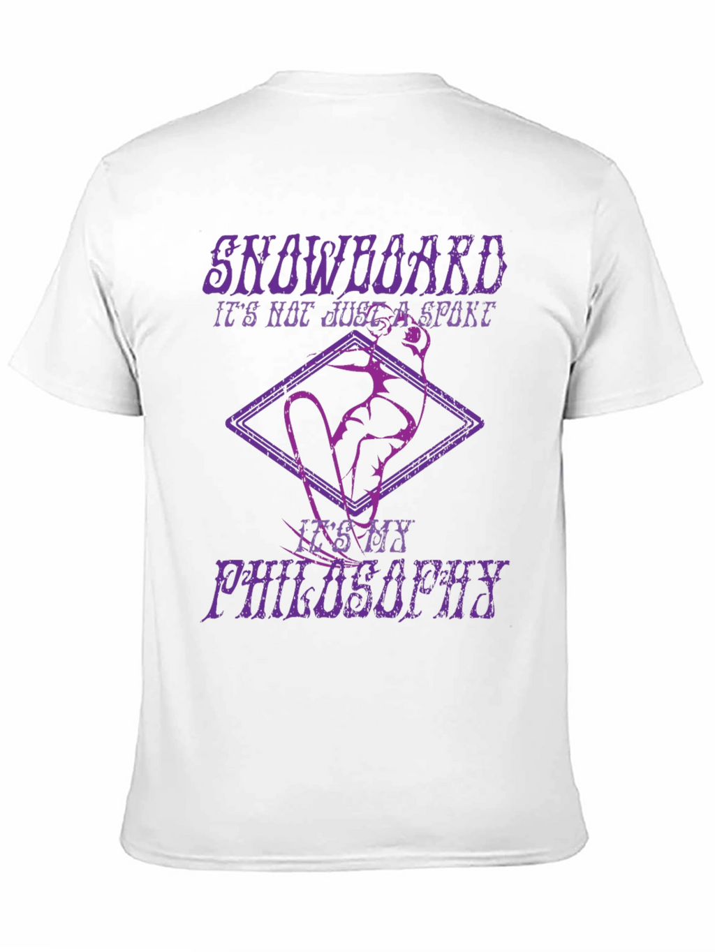 Snowboard Philosophy Graphic Tee - Black Cotton T-Shirt