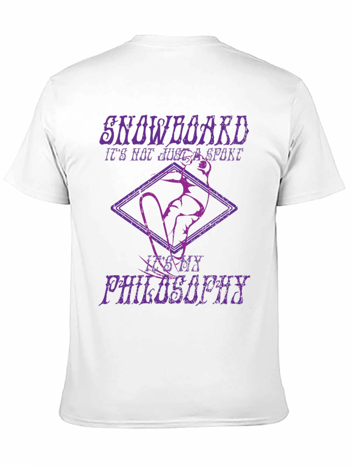 Snowboard Philosophy Graphic Tee - Black Cotton T-Shirt