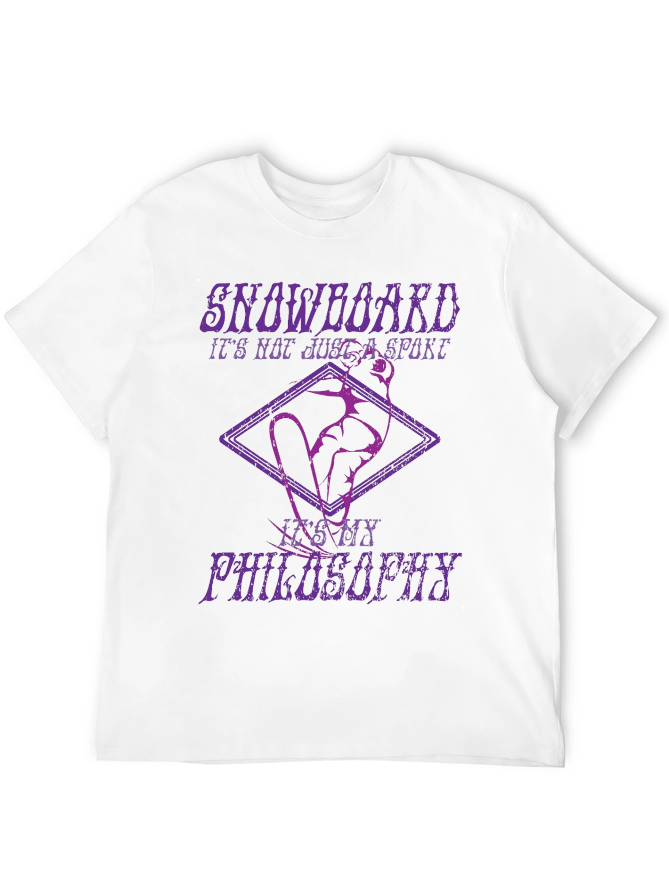 Snowboard Philosophy Graphic Tee - Black Cotton T-Shirt