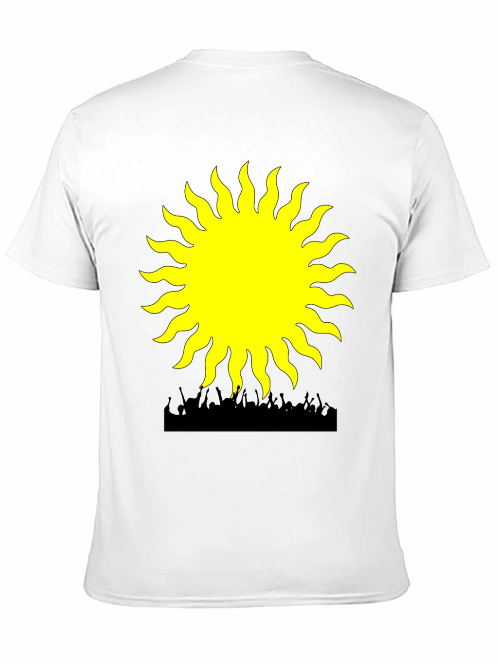 Radiant Sun Graphic Tee - Black Cotton Blend