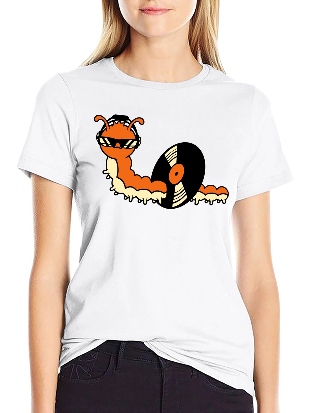 Cool Caterpillar Vinyl Record T-Shirt