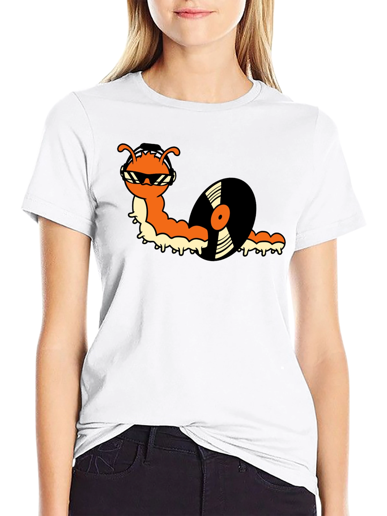 Cool Caterpillar Vinyl Record T-Shirt