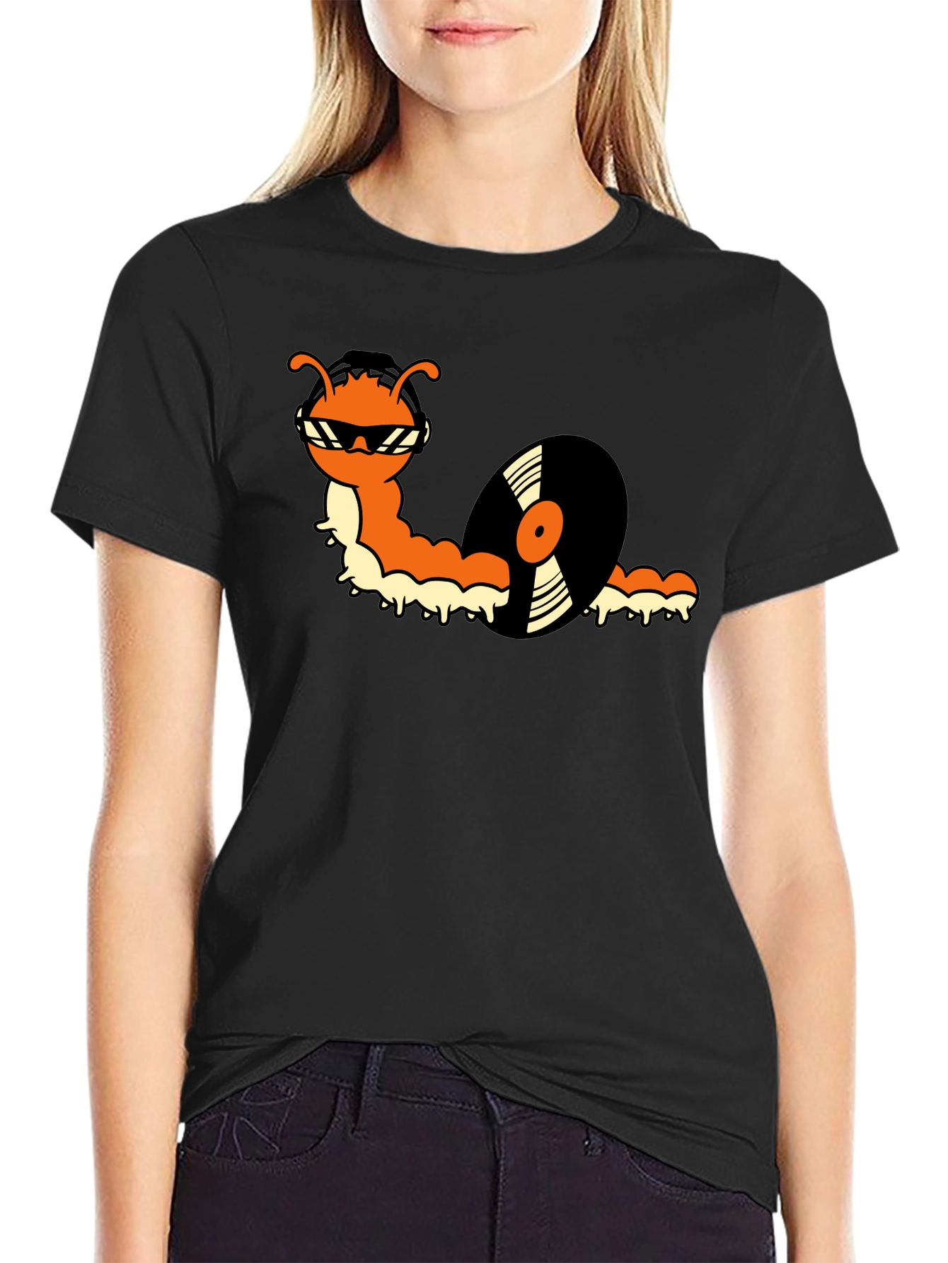 Cool Caterpillar Vinyl Record T-Shirt