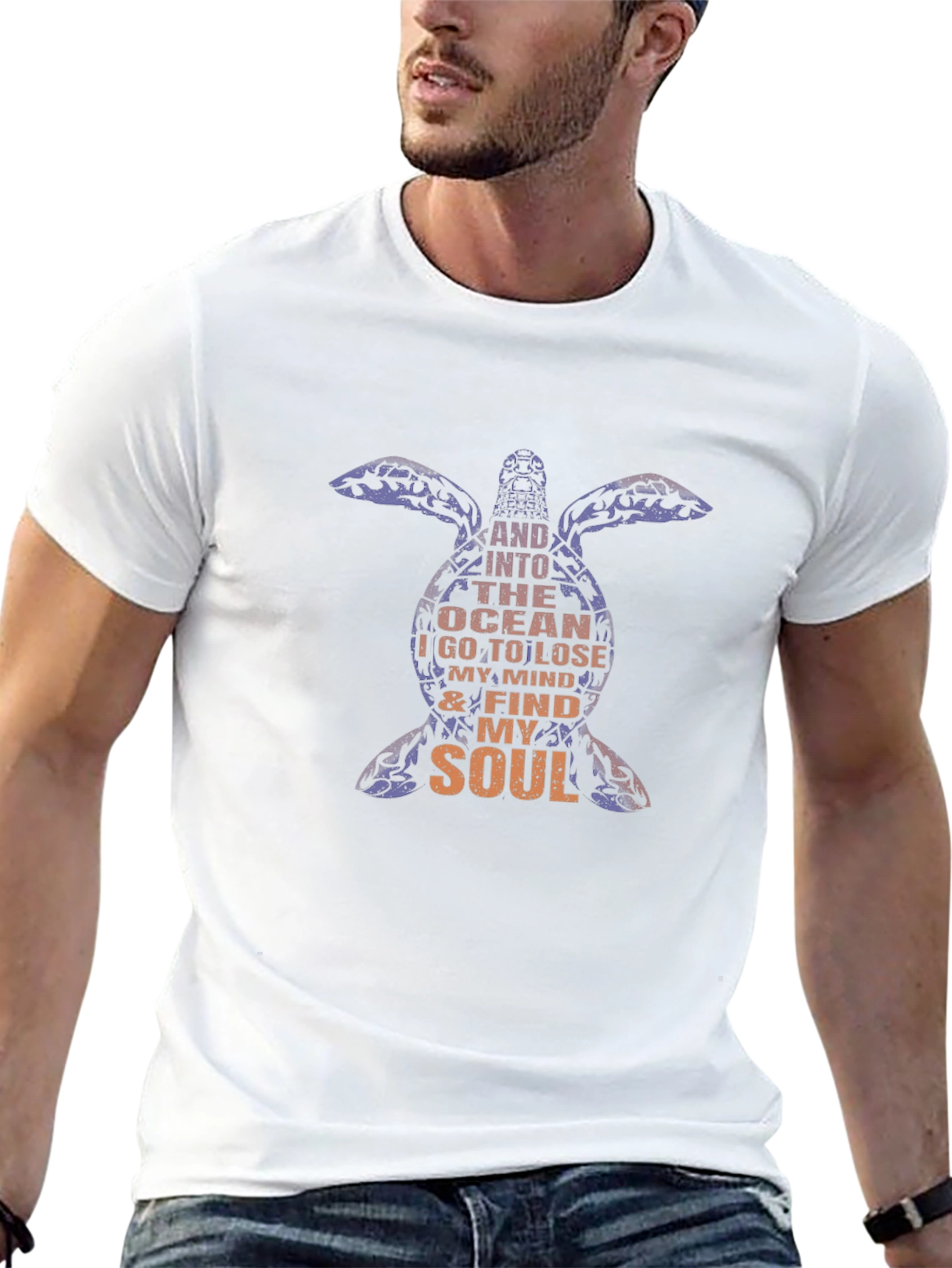 Ocean Soul Black Graphic Tee