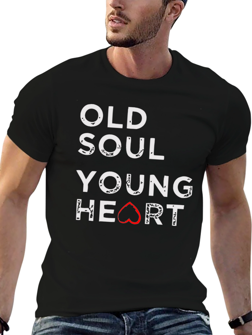 Old Soul Young Heart Graphic T-Shirt