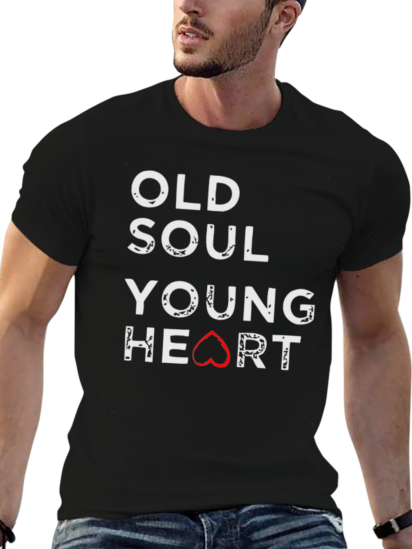 Old Soul Young Heart Graphic T-Shirt