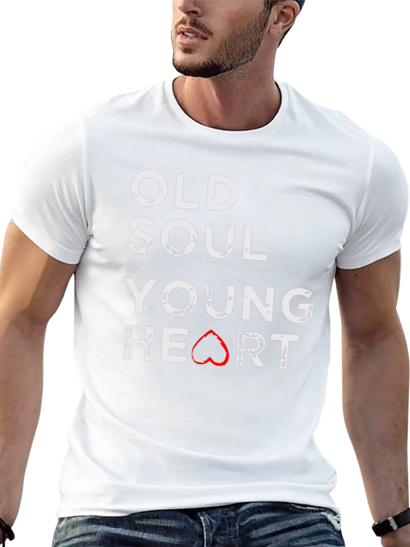 Old Soul Young Heart Graphic T-Shirt