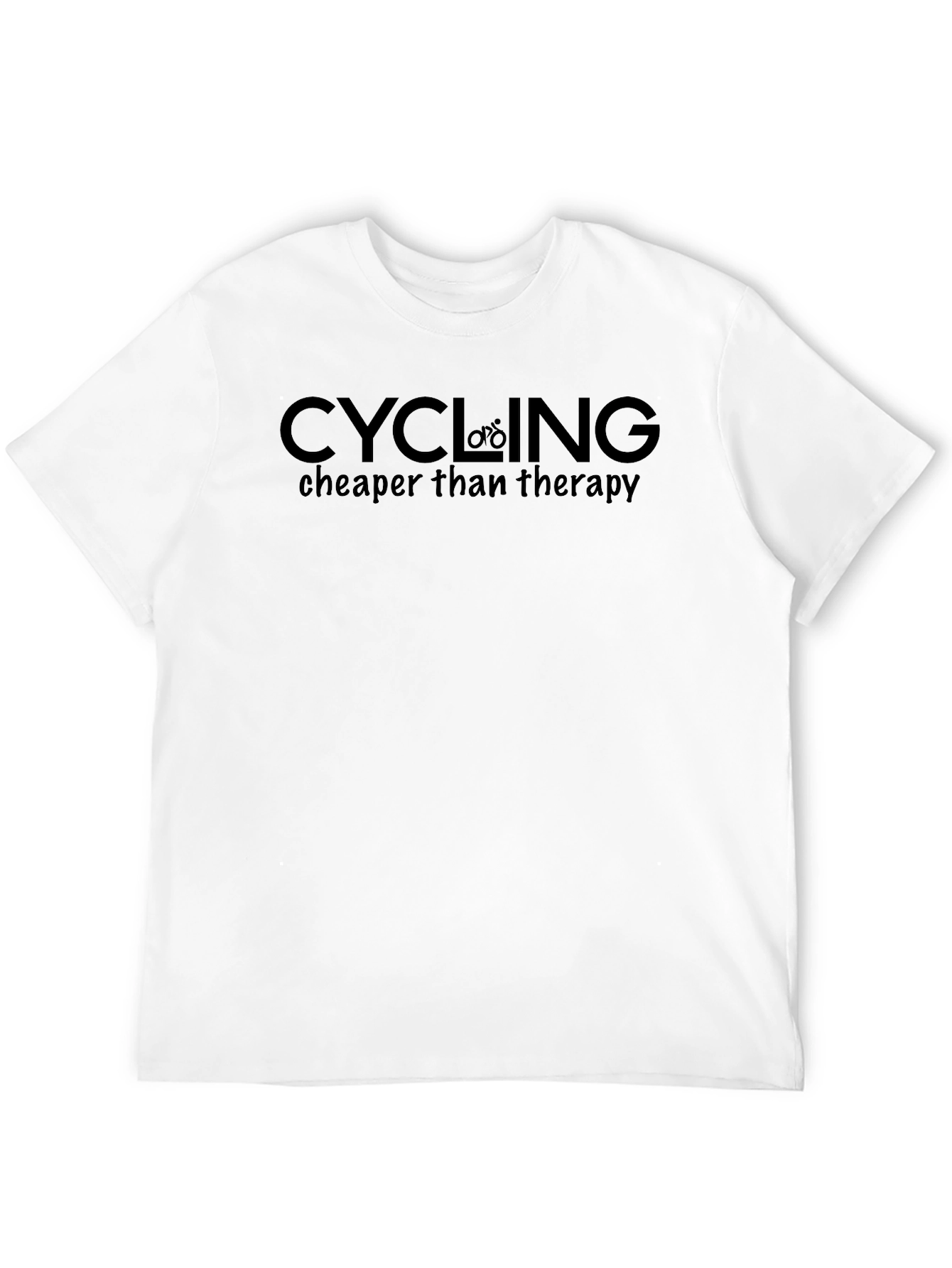 Cycling Cheaper Than Therapy Tee