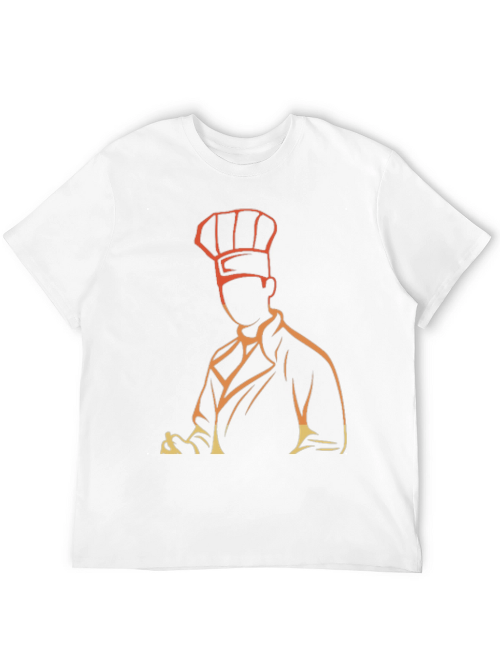 Chef Silhouette Graphic T-Shirt - Black