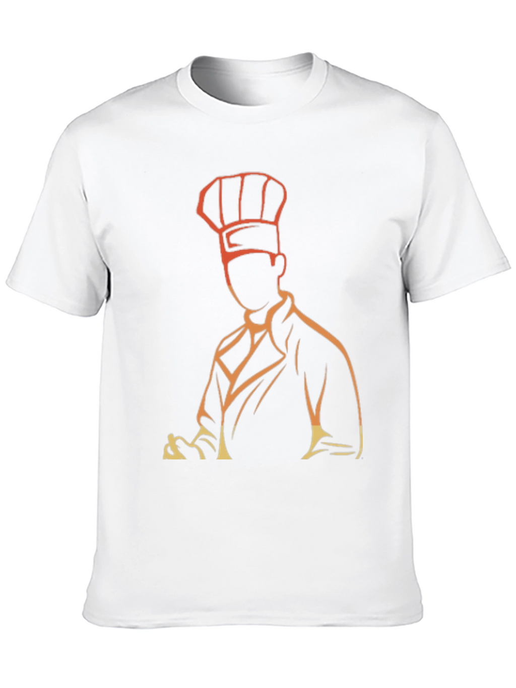 Chef Silhouette Graphic T-Shirt - Black