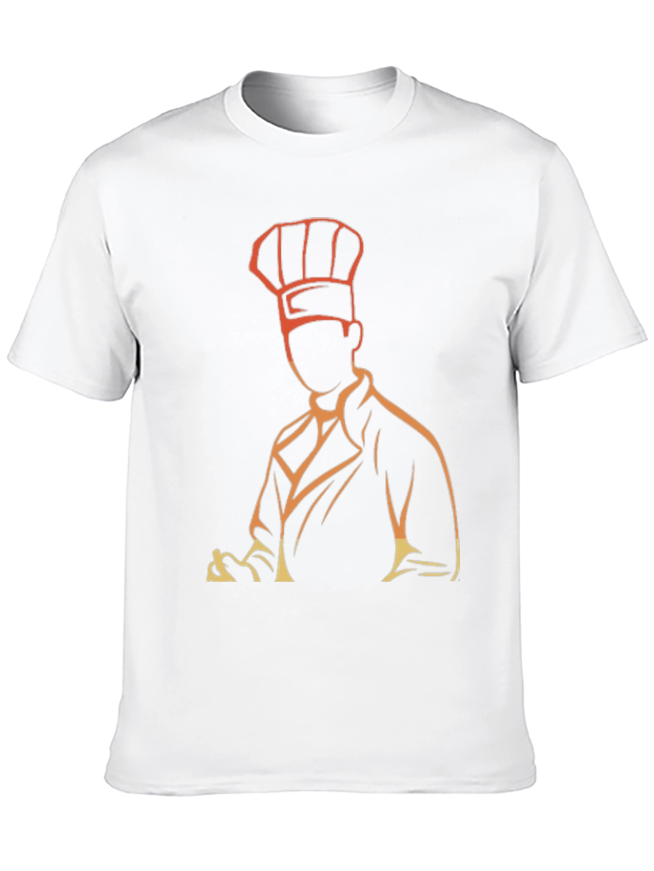 Chef Silhouette Graphic T-Shirt - Black