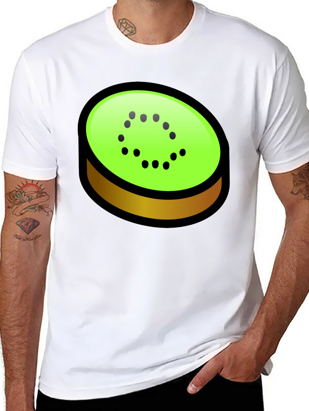 Kiwi Slice Graphic Tee - Fun & Trendy