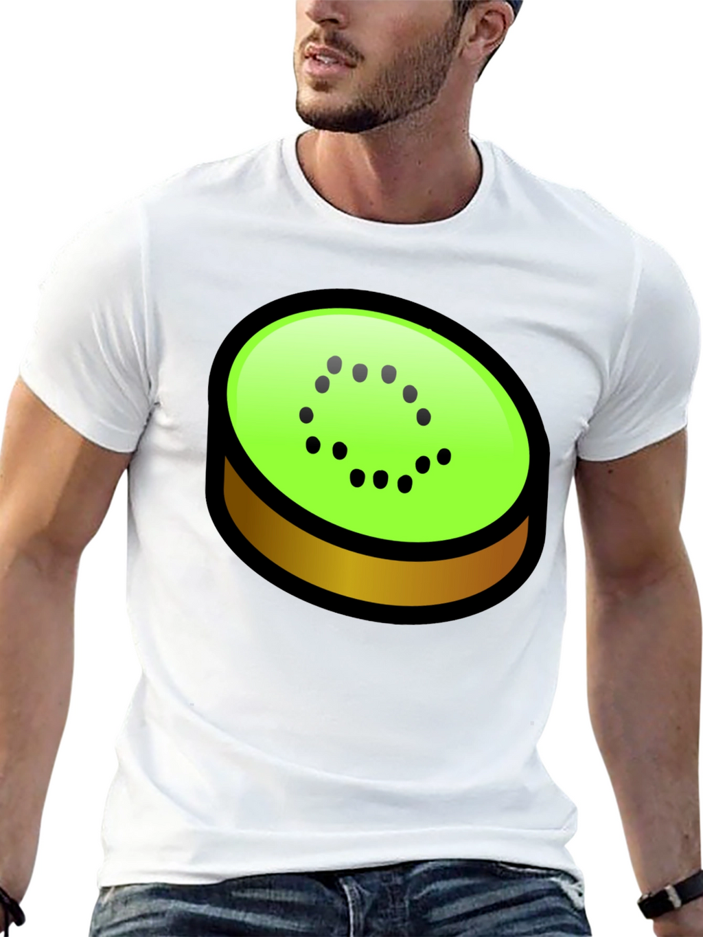 Kiwi Slice Graphic Tee - Fun & Trendy