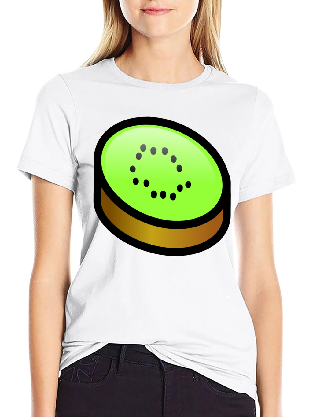 Kiwi Slice Graphic Tee - Fun & Trendy