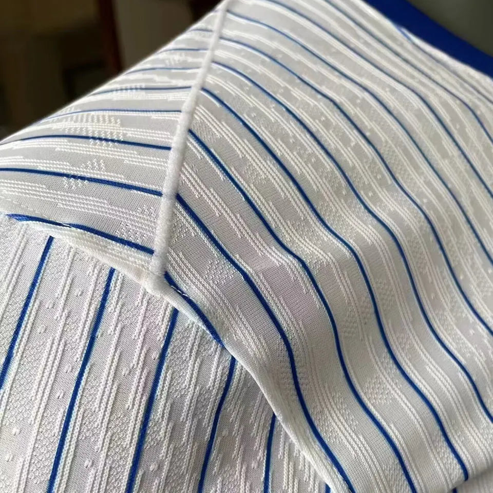 2024//25 France Away White Player Version Long Sleeve Jersey Detail 3