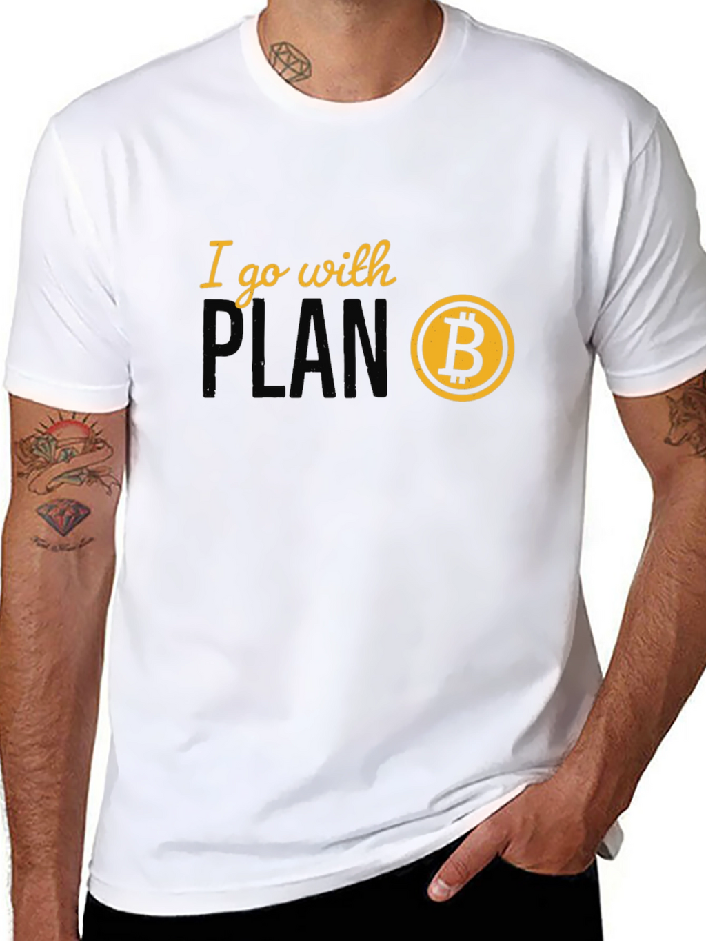 I Go With Plan B Bitcoin Crypto T-Shirt