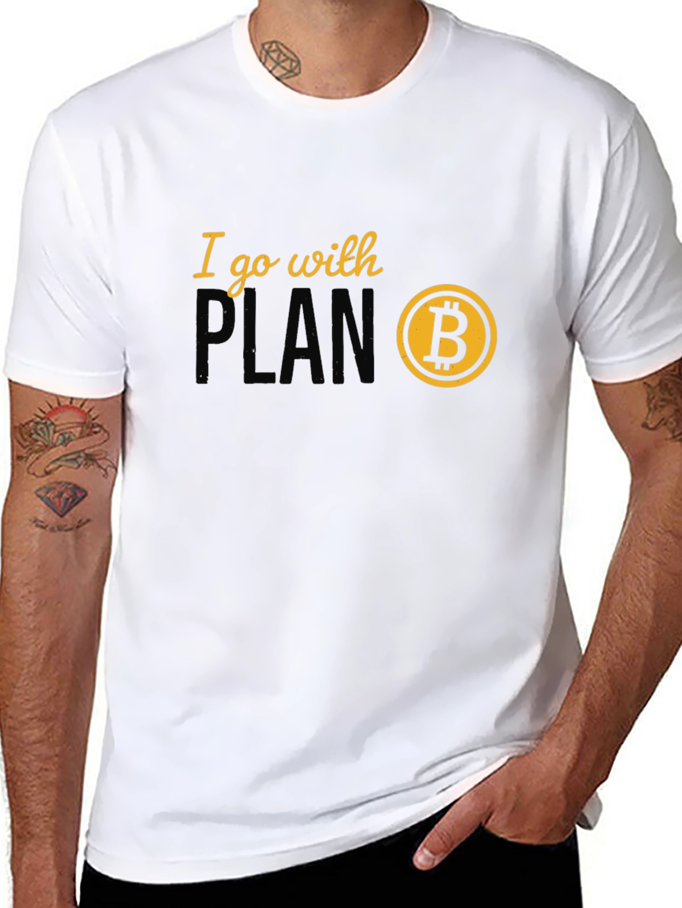 I Go With Plan B Bitcoin Crypto T-Shirt