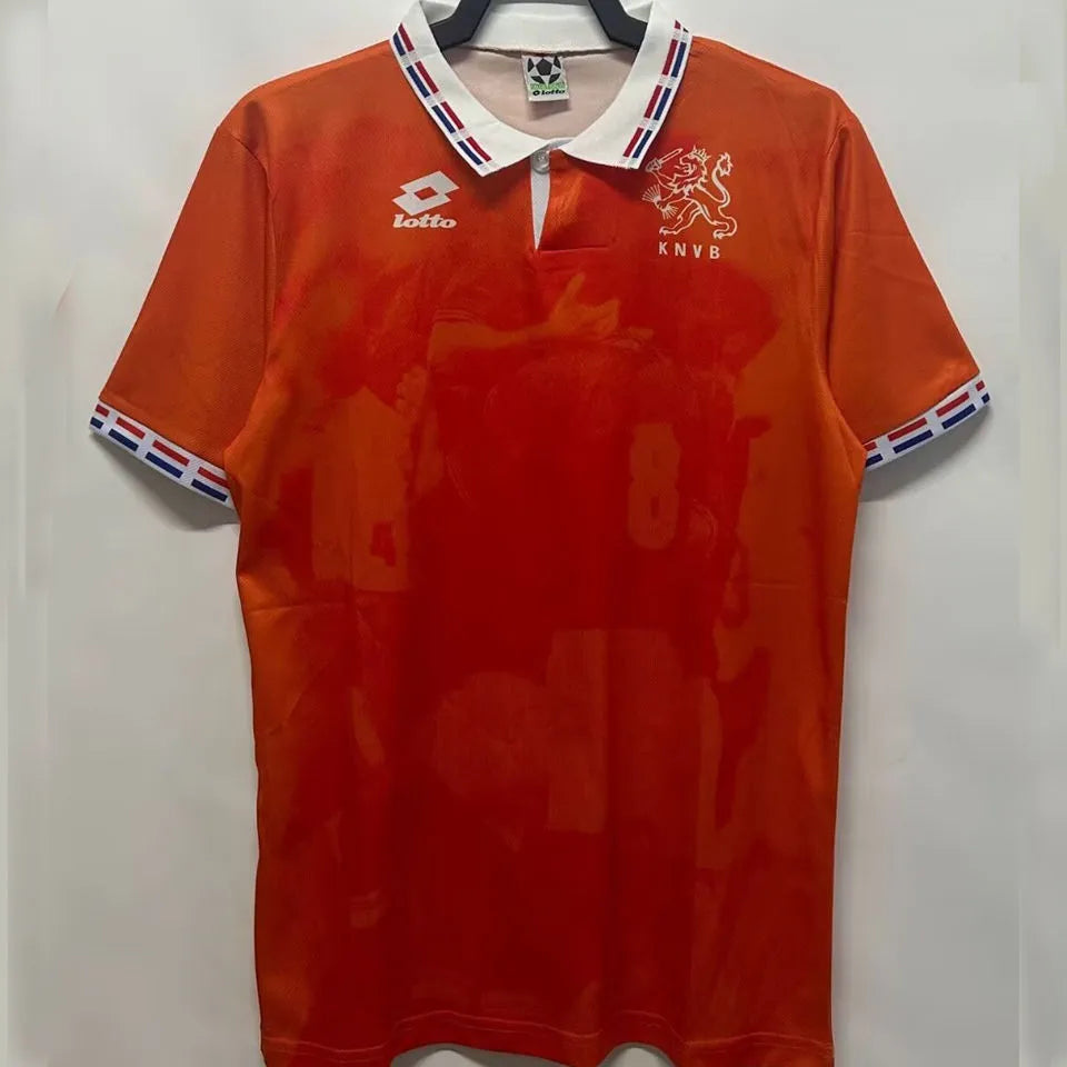 1996 Netherlands Home Orange Retro Jersey Front
