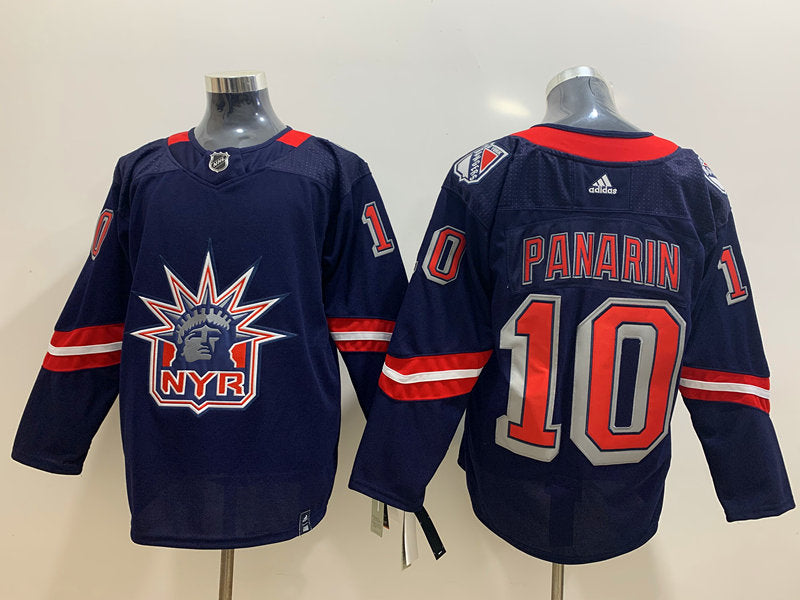 Men's New York Rangers Artemi Panarin #10 Navy Player Jerseys