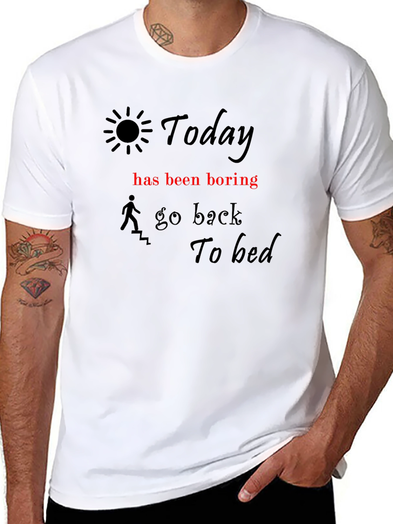 Humorous Today Graphic Tee for Relaxed Days