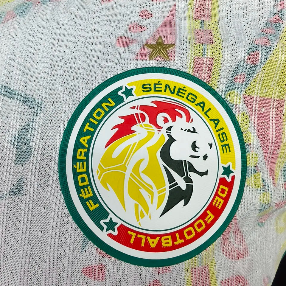 2026/27 Senegal Home White Player Version Soccer Jersey Detail 1