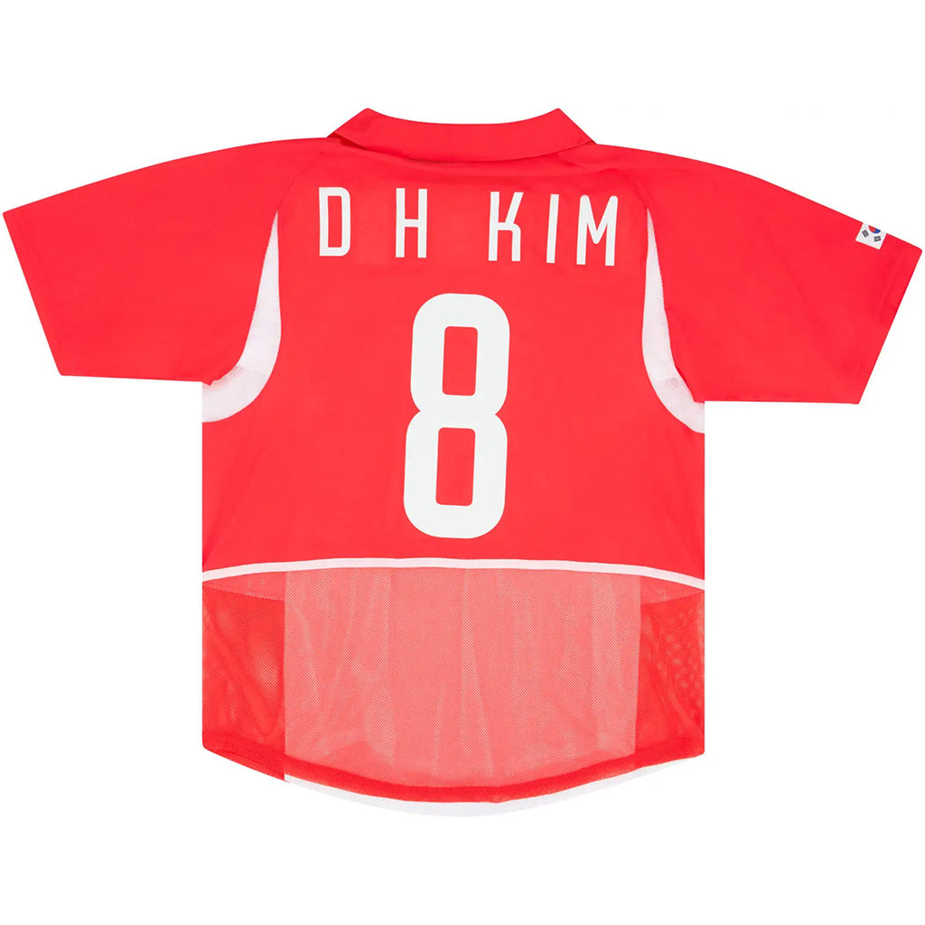 D H KIM #8 Retro South Korea Home Jersey 2002 Front