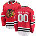Men's Chicago Blackhawks Red Home Breakaway Custom Jerseys