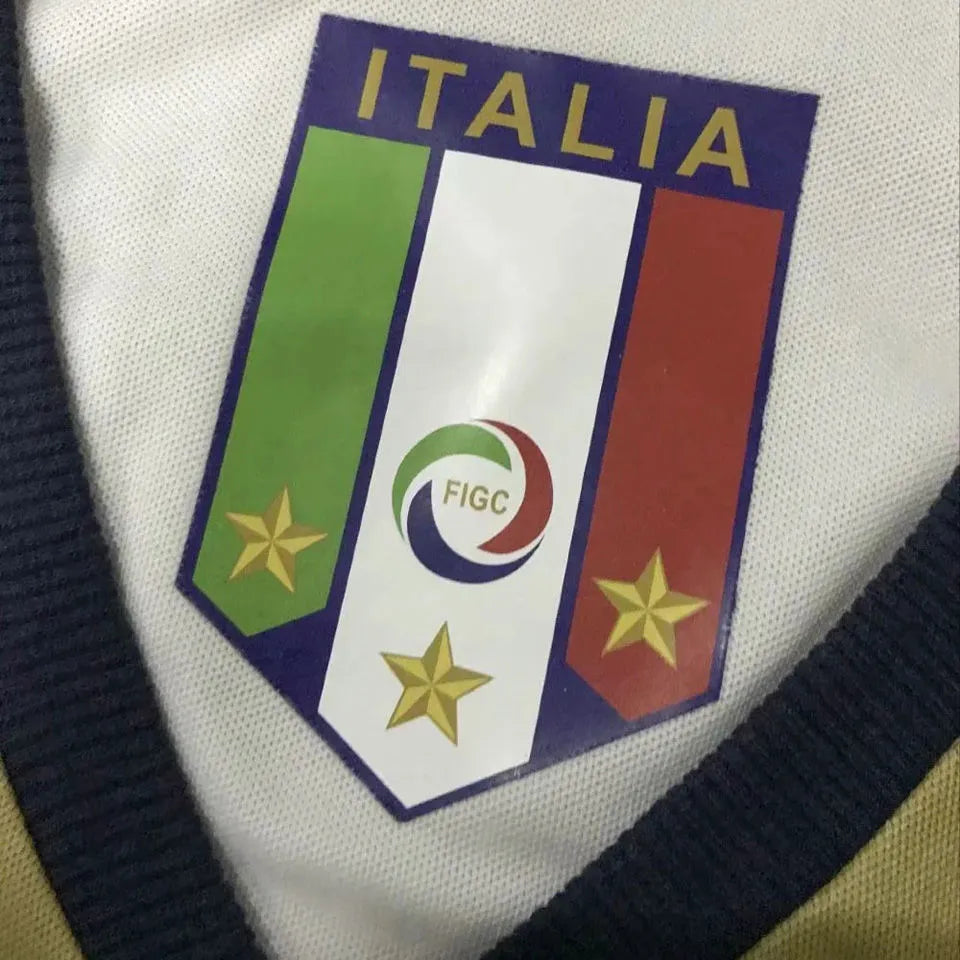 2006 Italy GK Retro Soccer Jersey Detail 1