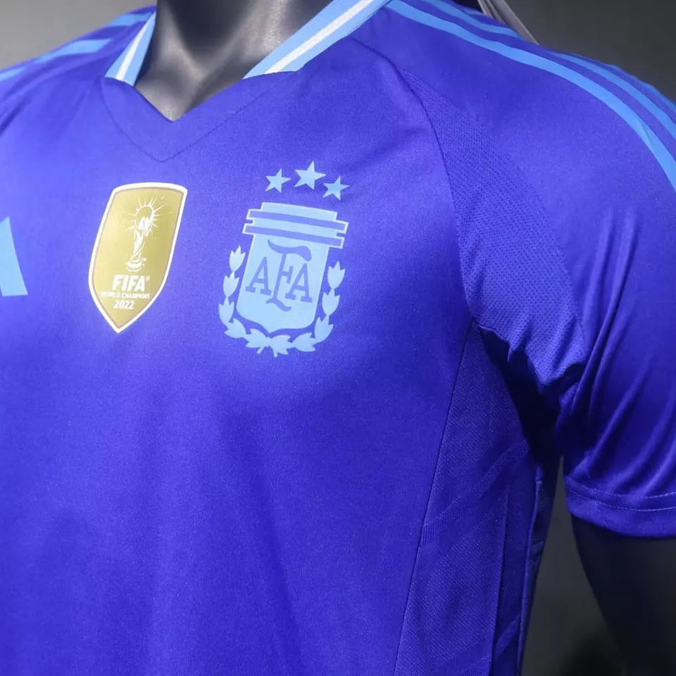 2024/25 Argentina Away Blue Player Version Jersey (Have FlFA World Champion 2022 有胸前章) Back