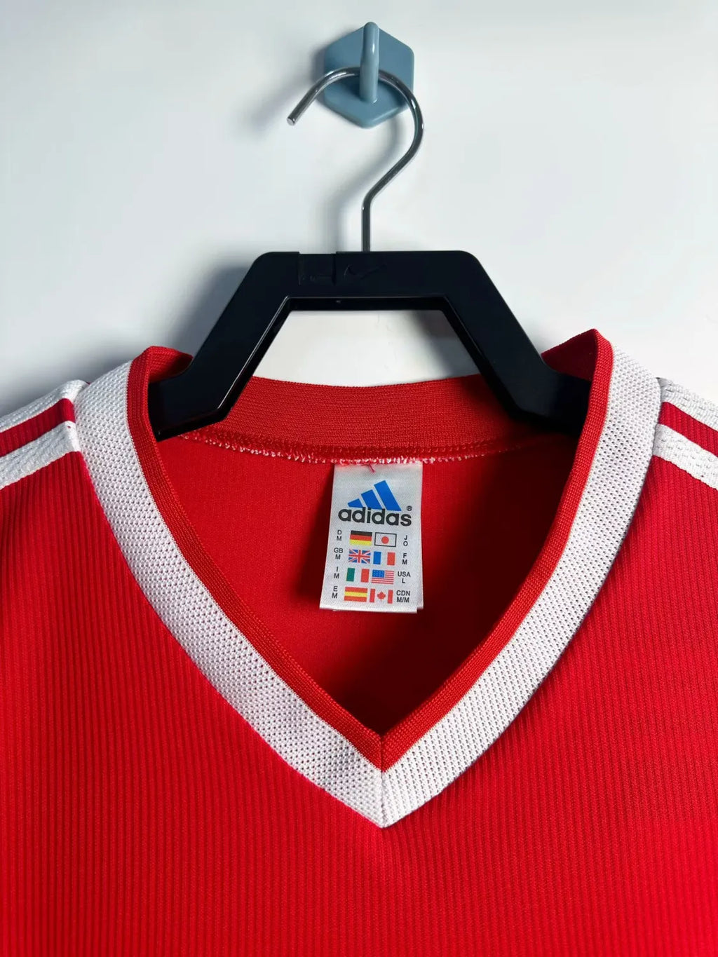 1998 CFA Red Retro Soccer Jersey Detail 1