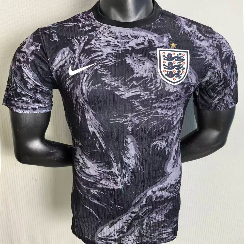 2026 England Special Edition Black Player Version Soccer Jersey Front