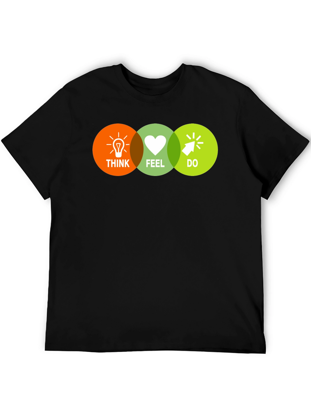 Think Feel Do T-Shirt - Motivational Graphic Tee