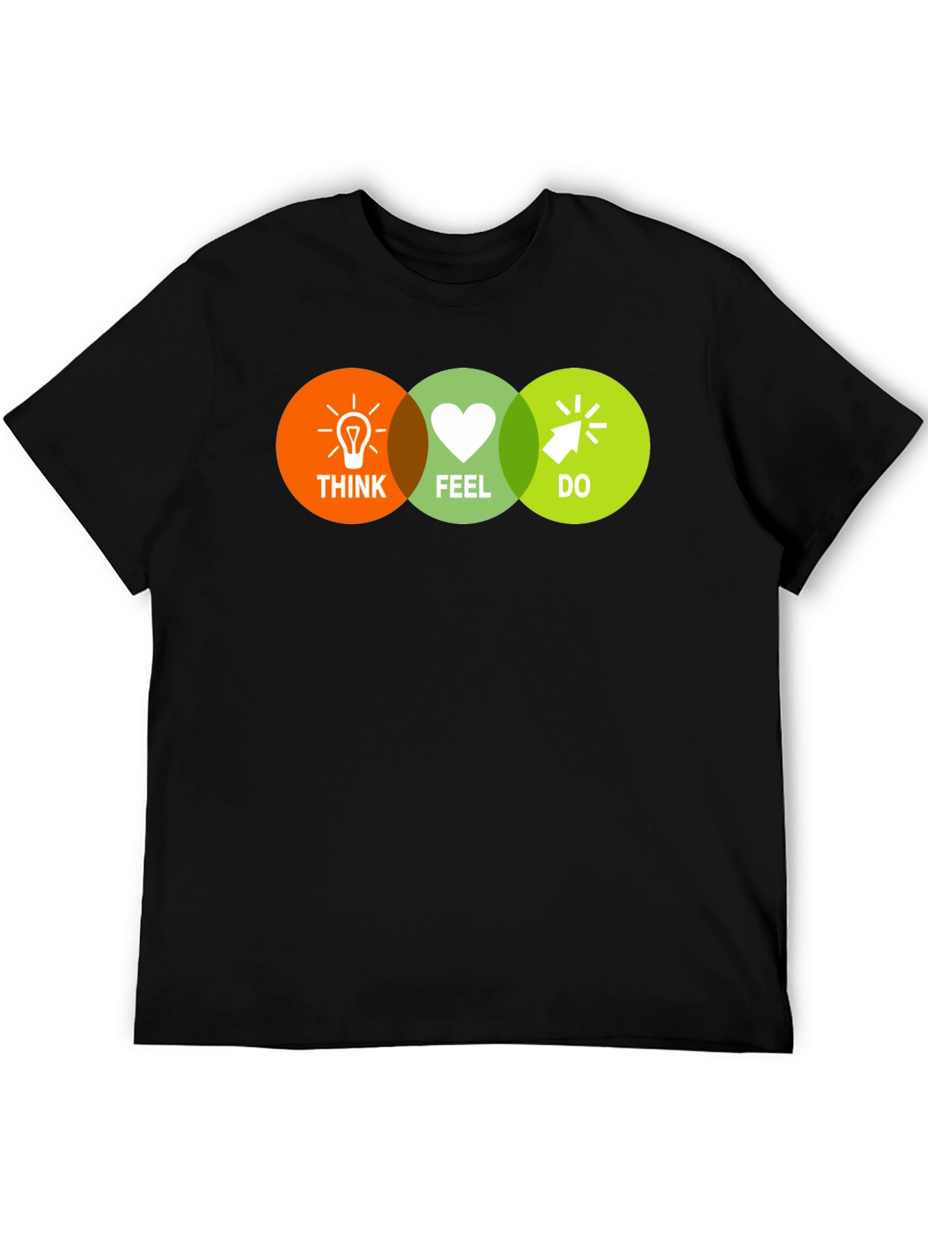 Think Feel Do T-Shirt - Motivational Graphic Tee