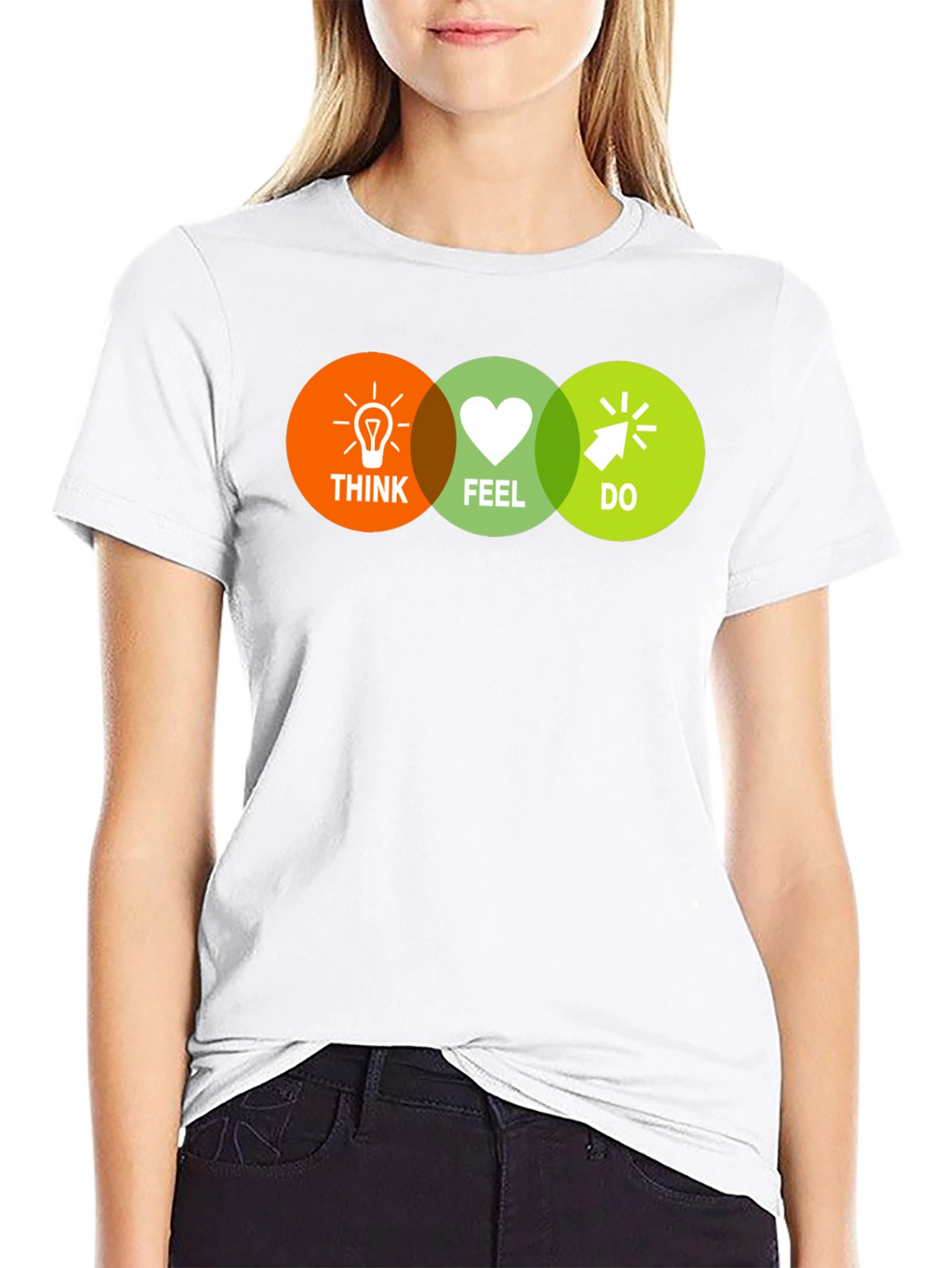 Think Feel Do T-Shirt - Motivational Graphic Tee