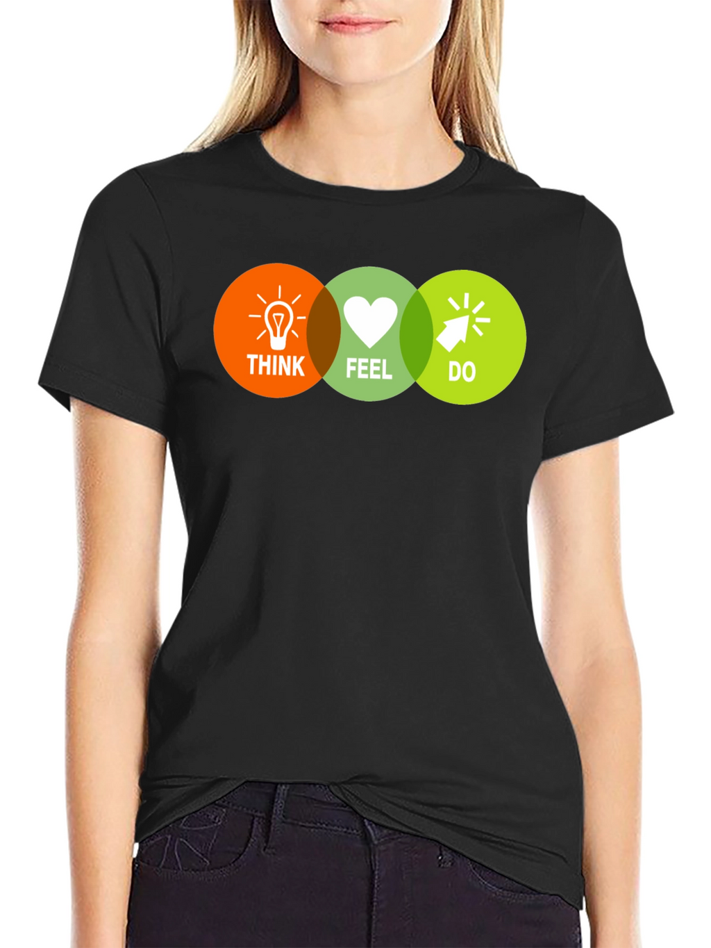 Think Feel Do T-Shirt - Motivational Graphic Tee