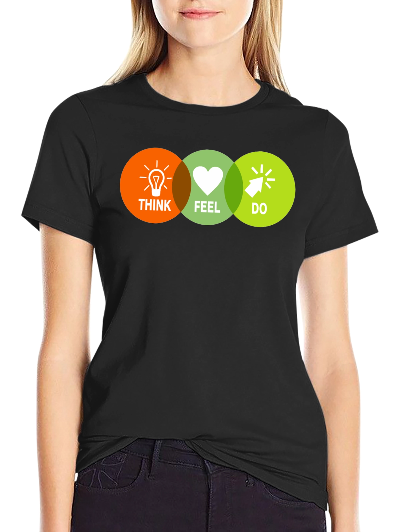 Think Feel Do T-Shirt - Motivational Graphic Tee